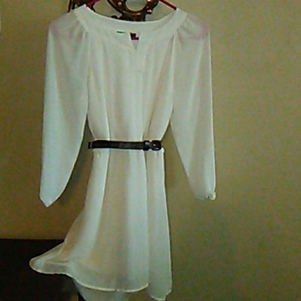 Sequence hearts chiffon dress
